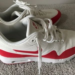 Nike Air Max 1 Ultra Moire 'White Red' Women's